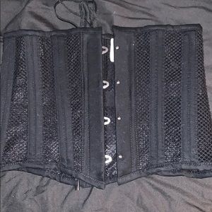 Steel boned corset size m